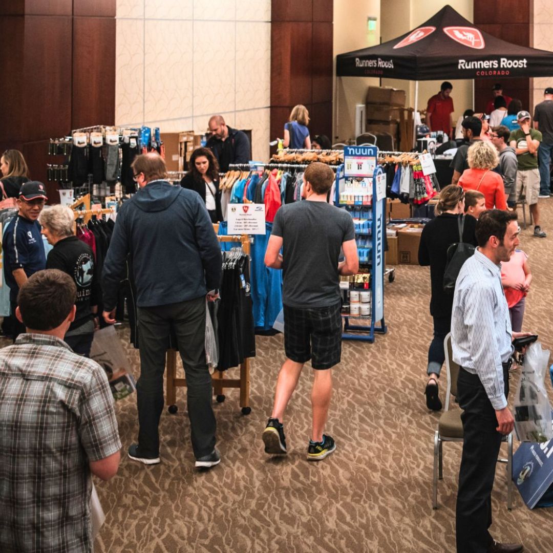 The health and fitness expo at the Colorado Marathon in Fort Collins